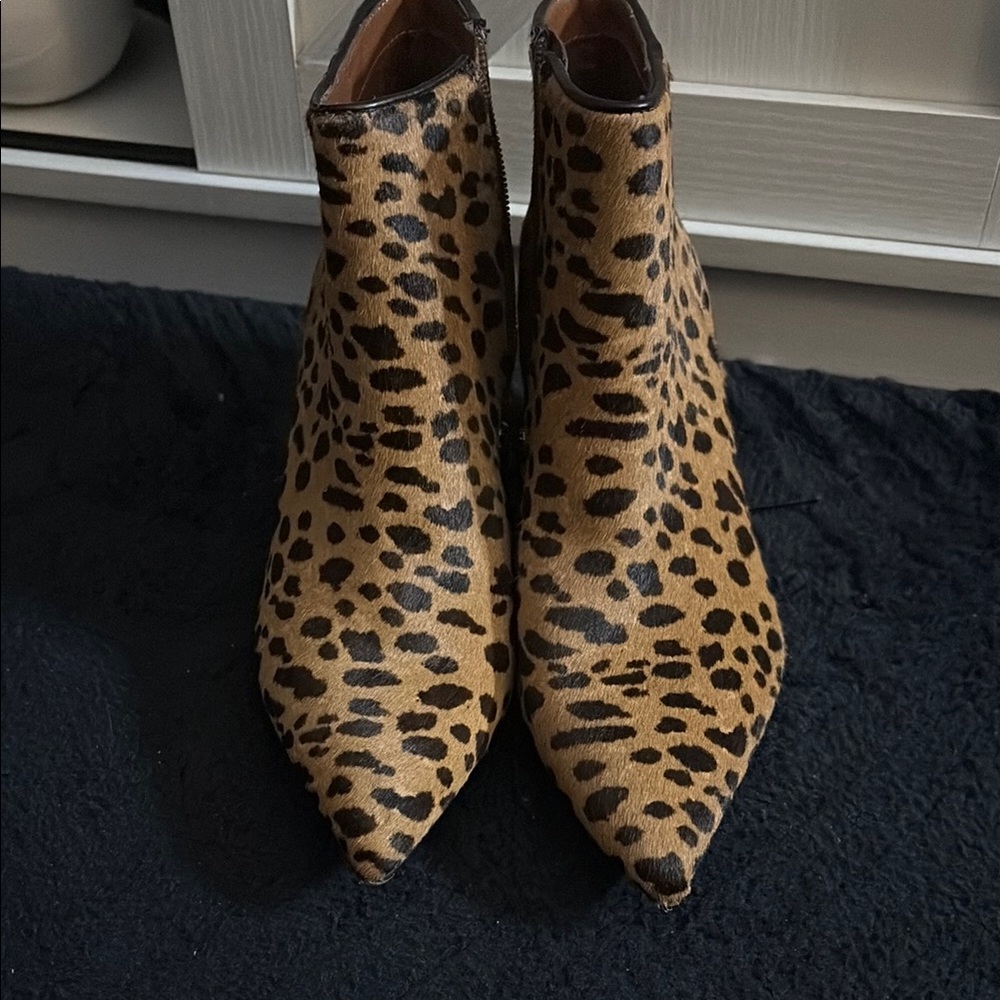 Leopard Print Ankle Boots - Picture 6 of 11